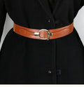 2025 Bestseller Women's Versatile Elastic Decoration Band Fashionable Oval Buckle Thin Waistband for Skirts Chic Belt Chains