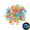 50pcs Glow in the Dark Garden Pebbles Glow Stones Rocks for Walkways Garden Path Patio Lawn Garden Yard Decor Luminous Stones