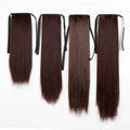 SARLA Free Custom 16-Inch Labels Ribbon Kids High Wire Girls Silky Straight Synthetic Stick Pre-Bonded Ponytail Hairpiece Women