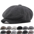 Newsboy Caps Men British Painters Hats Autumn Winter Berets Herringbone Flat Cap Hip Hop Berets