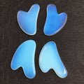 Huiying Huiying Hot Selling Opalite Guasha Scraper Heart Jade Gua sha Neck Massage Hand Back Tool