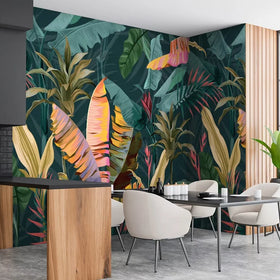 Hand-painted Colorful Stripes & Plaid Silk Wallpaper Classic Mural Waterproof Moisture-Proof Living Room