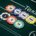 39mm 10g Casino Paulson Premium Blank White Gambling Mini Golf Zynga Sublimation Ultimate logo Custom Ceramic Poker Chip