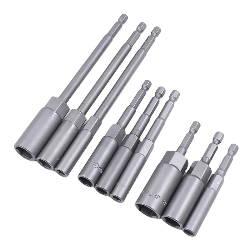 1/4 Deep Non-magnetic air Batch Sleeve Pneumatic Deepen Sleeve Hexagon Inner air Batch Head Nut Quick Sleeve Tool