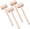 Customized Solid Beech Wood Hammer Mallet Kitchen Seafood Cracker Tools Wooden Crab Mallets for Lobster Crab and Shellfish