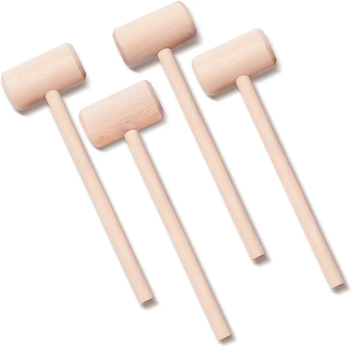Customized Solid Beech Wood Hammer Mallet Kitchen Seafood Cracker Tools Wooden Crab Mallets for Lobster Crab and Shellfish