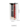 Large Airtight Food Storage Containers 1800ml Airtight Plastic Dry Food Storage Box Cereal and Dry Food Storage Containers