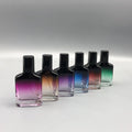 Wholesale Portable 30ml Gradient Glass Fragrance Perfume Glass Bottle With Black Sprayer Black Cap