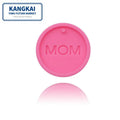 Hot Selling Round Shaped MOM Letter Keychain Silicone Mold Birthday Gift Mirror Epoxy Mould Miniature Resin Molds