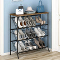 Wholesale Online Modern Metal Display Entryways Shoe Stand Cabinet Wooden Shoe Storage Rack for Shops