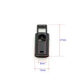 Hole Sale 21x12x8.8mm Plastic Cord Lock Toggle Clip Sportswear Stopper