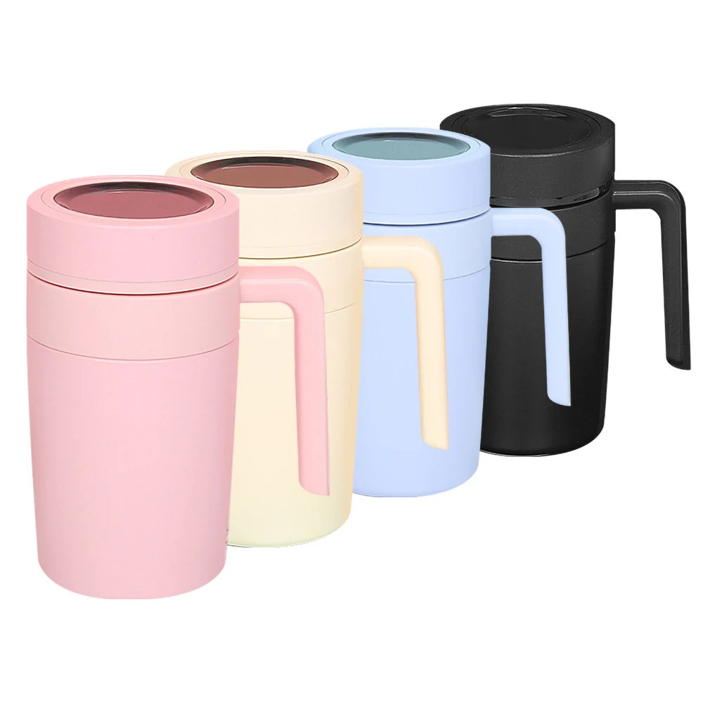 Wholesale 480 ml Customized Portable Vacuum Flask Water Bottle New Design Smart Temperature Display Thermos Cup With Handle