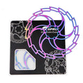 IIIPRO Colorful Bicycle Disc Brake160 / 180 / 203mm Mountain Bike Hollow Ultra Light Disc Pad  Six Pin Bicycle Brake Pad