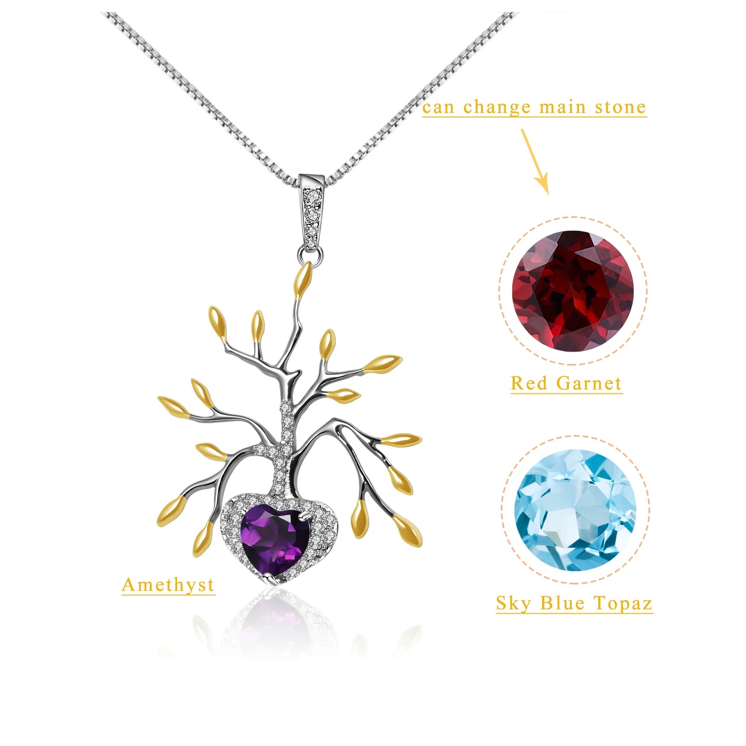 Abiding Jewelry Genuine Custom Necklace Designer 18K Gold Plated 925 Sterling Tarnish Free Chain Silver Pendant