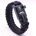 5 in 1 Durable Polyester Outdoor Survival Bracelet Embedded Compass Fire Starter for Camping Hiking for Climbing Casual Tours