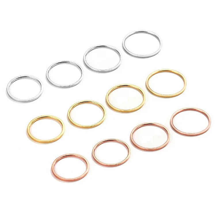 Cheap and Fine Natural Stone Crystal Ring Stainless Steel Gold Plated Women Band Rings Jewelry