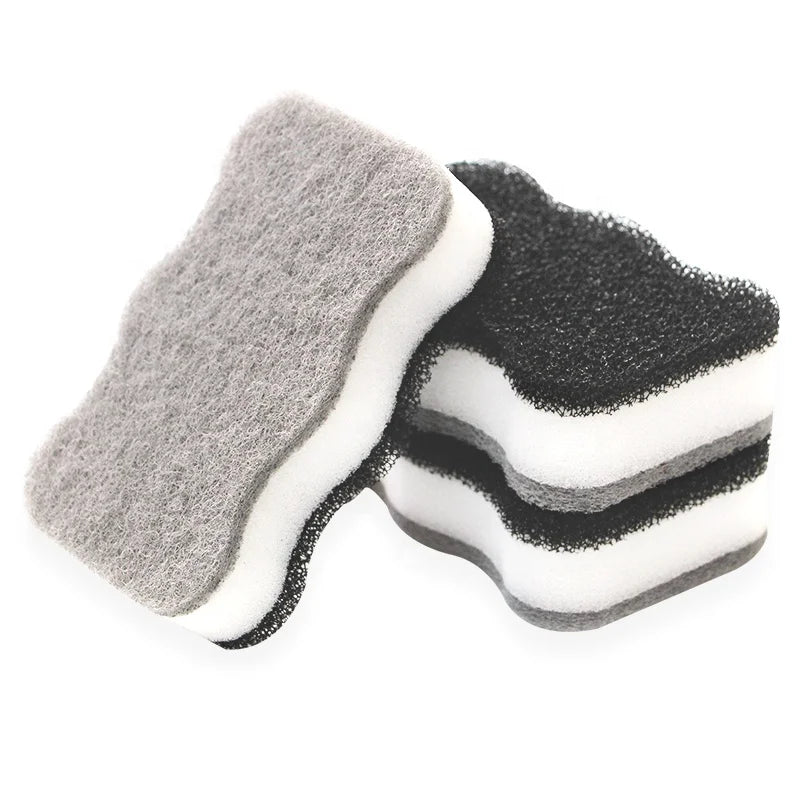 In Stock Grey Wave Sponge Scourer Kitchen Clean Sponge
