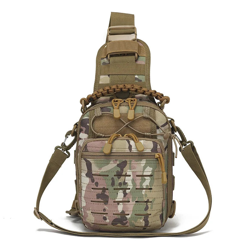Waterproof Shoulder Tactical Chest Bag Riding Hiking Outdoor Camouflage Waterproof Molle Messenger Bag Backpack Rucksack