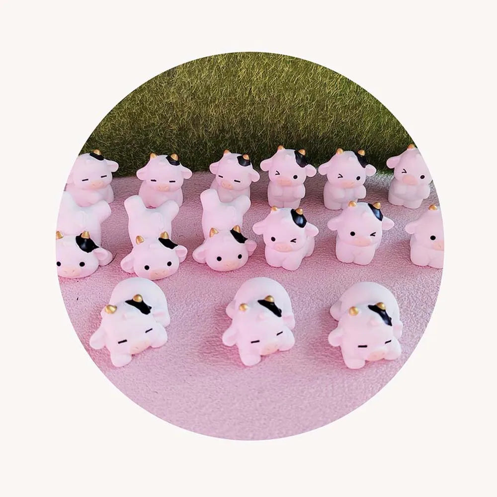 Pigs Mini Miniature Figurine Fairy Garden Doll House Decor Micro Landscape Kawaii Accessories