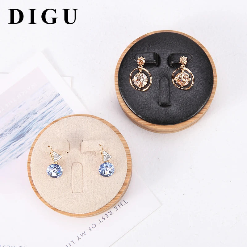 DIGU Wholesale Customized Round Jewellery  Round Trays Stackable Jewelry Ring Display Tray