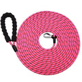 Factory Custom 16FT 32FT 49FT Nylon Long Dog Leash Reflective Waterproof Long Leash for Dog Training