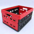 QS Handle Folding Mesh Vented Plastic Laundry Foldable Fruit Plant Baskets for Storage Vegetables Market Shopping MegaBDM