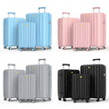 New Trend 4-Wheel Softside PC Travel Luggage Set Hot Sale Hand Bag 3 Pieces Business Style
