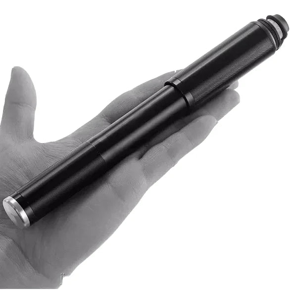 Portable Mini Aluminum Alloy Hand-Operated High-Pressure Air Pump with Presta Valve for Inflating Bicycles 130-160PSI