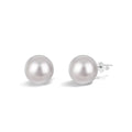 925 Sterling Silver Ready Stock 6mm-12mm Round Shell Pearl Jewelry Earrings Stud