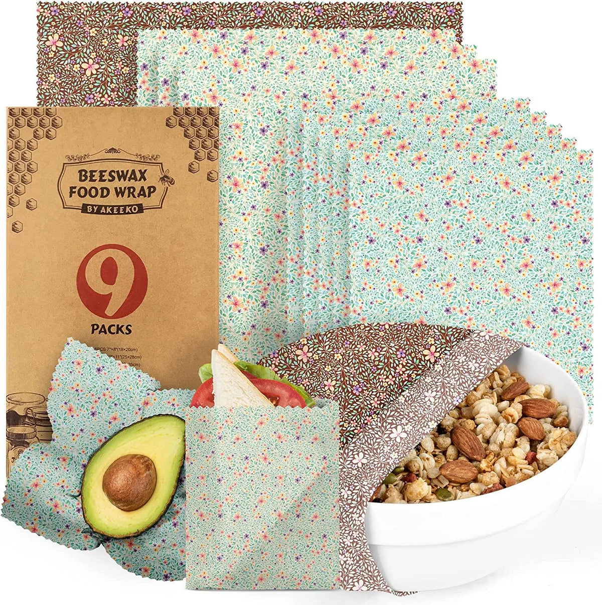 Organic Wholesale Bread Eco Bee Wax Cloth Food Wrap Cloth Paper Custom Beeswax Wrap Paper Bag Manufacturer 2026Hot Selling