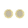 CZCITY Earing Fashion Korean Silver Style Gold Design New Latest Holiday Modern Japan Ear Round Earring