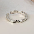 ICEBELA Jewelry Manufacturer New Arrival Vintage Color S925 Sterling Silver Niche Irregular Crack Finger Rings Women