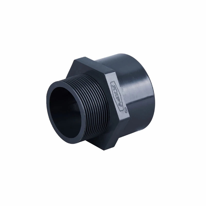 China High Quality DN15 to DN50 Upvc Coupling Adapter 1/2 to 2 Inch UPVC Threaded Plastic Pipe Fitting
