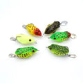 Top Right SF016 Topwater Soft Frog Lure With Spoon Artificial Mini Bait Lure Top Water Frog Lure for SnakeheadFishing