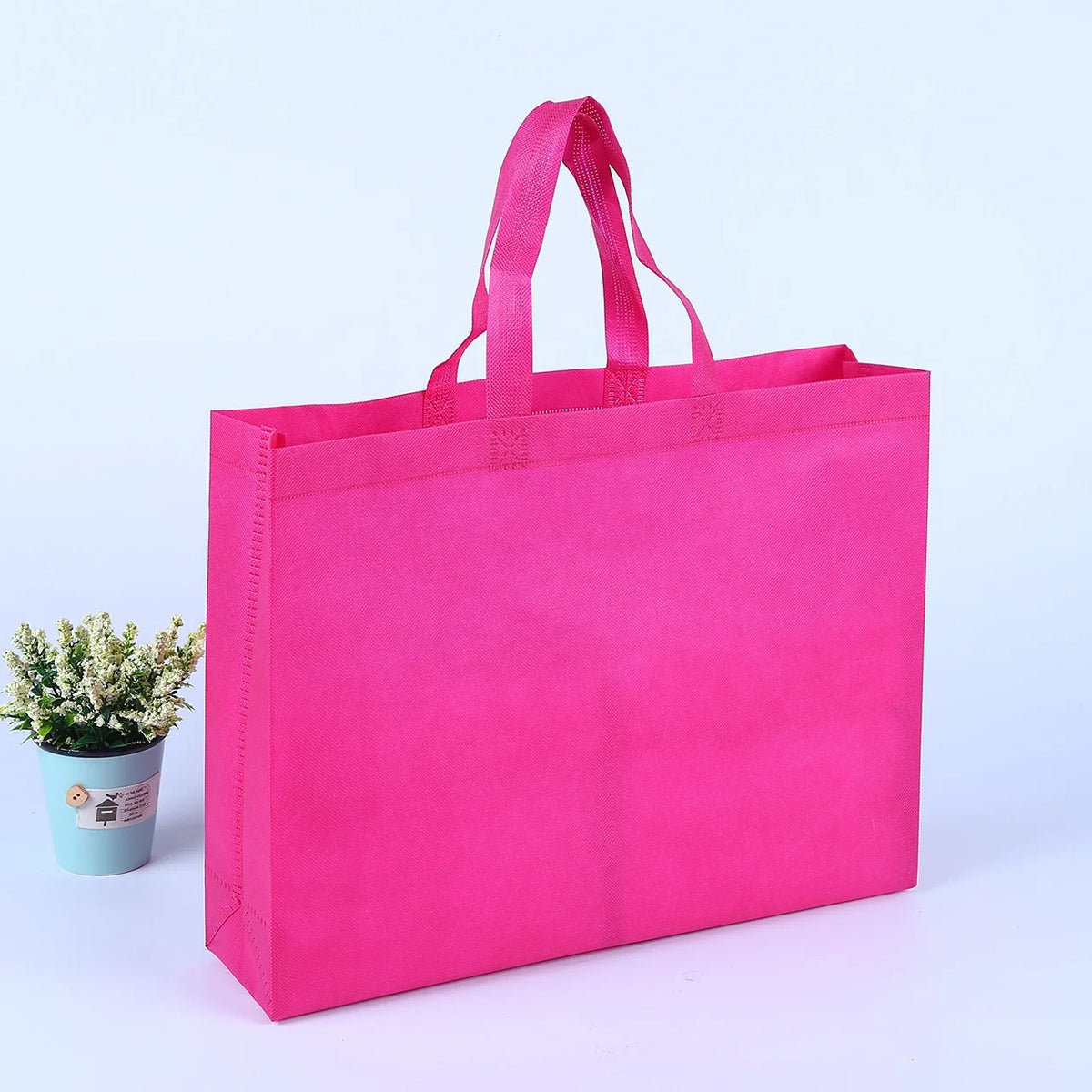 Wholesale Heavy-Duty Non-Woven Tote Bag with Button Custom Logo