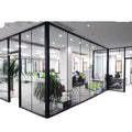 Foshan Manufacturer's Double Glass Partition Wall Modular Aluminum with Adjustable Features for Office & School Meeting Rooms