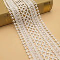 Milk Silk Water Soluble Lace Trim Crochet Sewing Lace Openwork Embroidery Lacefor Wedding Clothes or DIY Craft Decoration