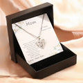 Qiuhan New Mother's Day Mom Love Heart Crown Women Star Necklace For Mama Gift