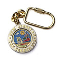 China Supplier 3d Antique Custom Keyrings Metal Keychains Design Souvenir Tourist Gifts Metal Rotating Enamel Key Chains
