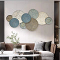 114X45.5CM Customizable European Creative Luxury Iron Wall Decoration Custom Rustic Metal Hanging Art Home Decor Dropshipping