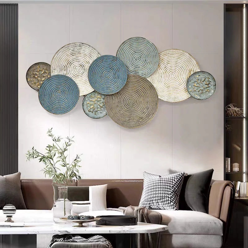 114X45.5CM Customizable European Creative Luxury Iron Wall Decoration Custom Rustic Metal Hanging Art Home Decor Dropshipping