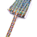 2.4cm Width AB Resin Rhinestone Appliques Trimming Red Iron-on Stone Carnival Costumes DIY Craft Shoes Bags Garments Hot-Fix