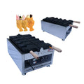 Hot Selling Open-mouth Taiyaki Waffle Cone Maker 4PCS Open Mouth Fish Shape Cake Ice Cream Machine