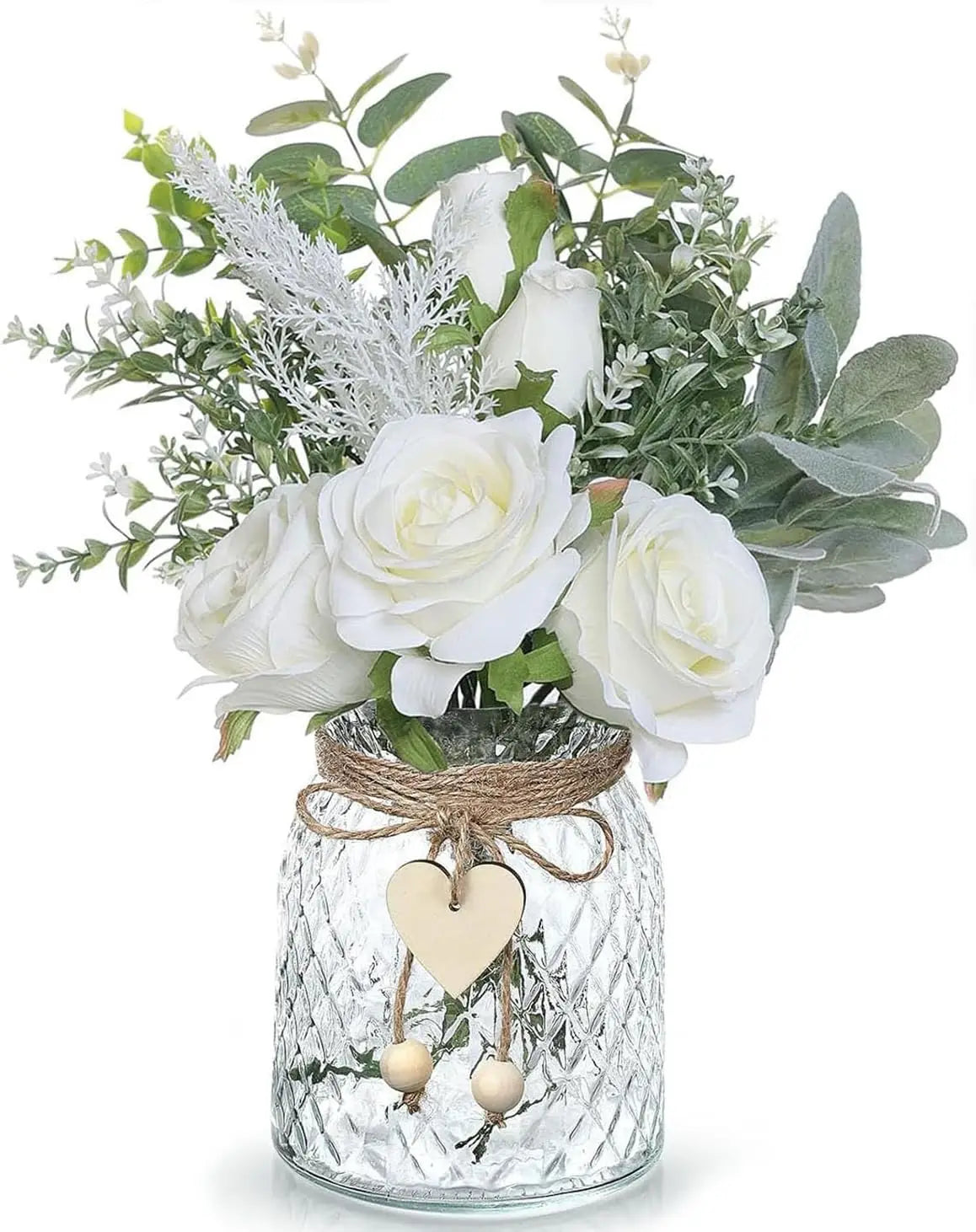 Eucalyptus Faux Plant Decoration Artificial Flower for Home Office Farmhouse Bathroom Dining Table Center Coffee Table