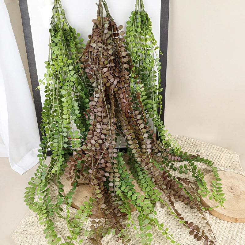 Cross Border Hanging Plants Artificial  Vine Leaves for Wall Hanging Decoration Ornaments