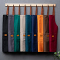 Custom Logo Printed Canvas Sleeveless Apron Waterproof Oil-Proof Washable Eco-Friendly Lightweight Cleaning Bib Adjustable