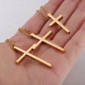 Newest Arrival 316L Titanium Stainless Steel Cross Pendant Necklace Fashion Jewelry Women