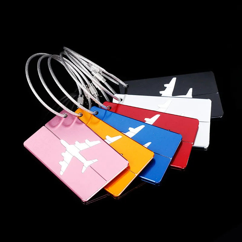Personalized Engraved Metal Luggage Tags & Bag Tags Aluminum Travel Luggage Baggage Labels Suitcase ID Tags