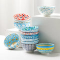 Newell Microwave and Dishwasher Bowl Colorful Porcelain Safe Dessert Cereal Soup Ceramic Camping Customized Logo CLASSIC