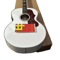 Sj200 Gsn Brand Black 43 Inches Acoustic Guitar Sj200 Model White Body Fast Ship